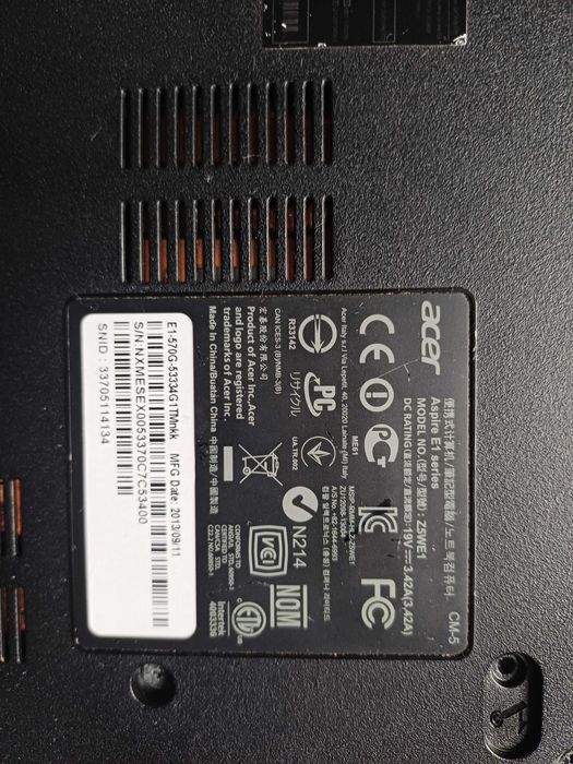 Перфектен, Aser Aspire, E1-570G,  intel core i5, перфектен.