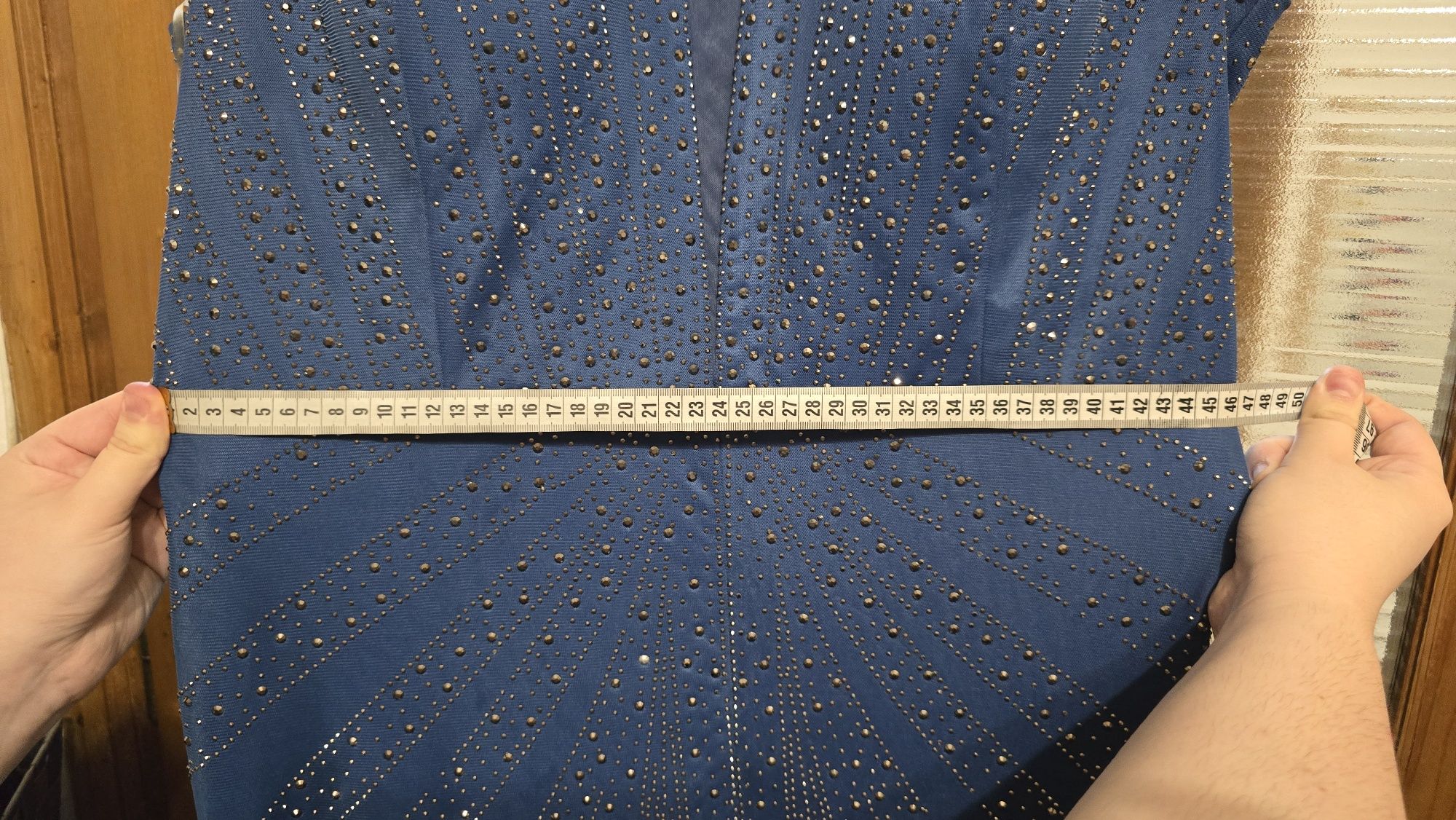 Rochie de Gala Albastra Plus Size