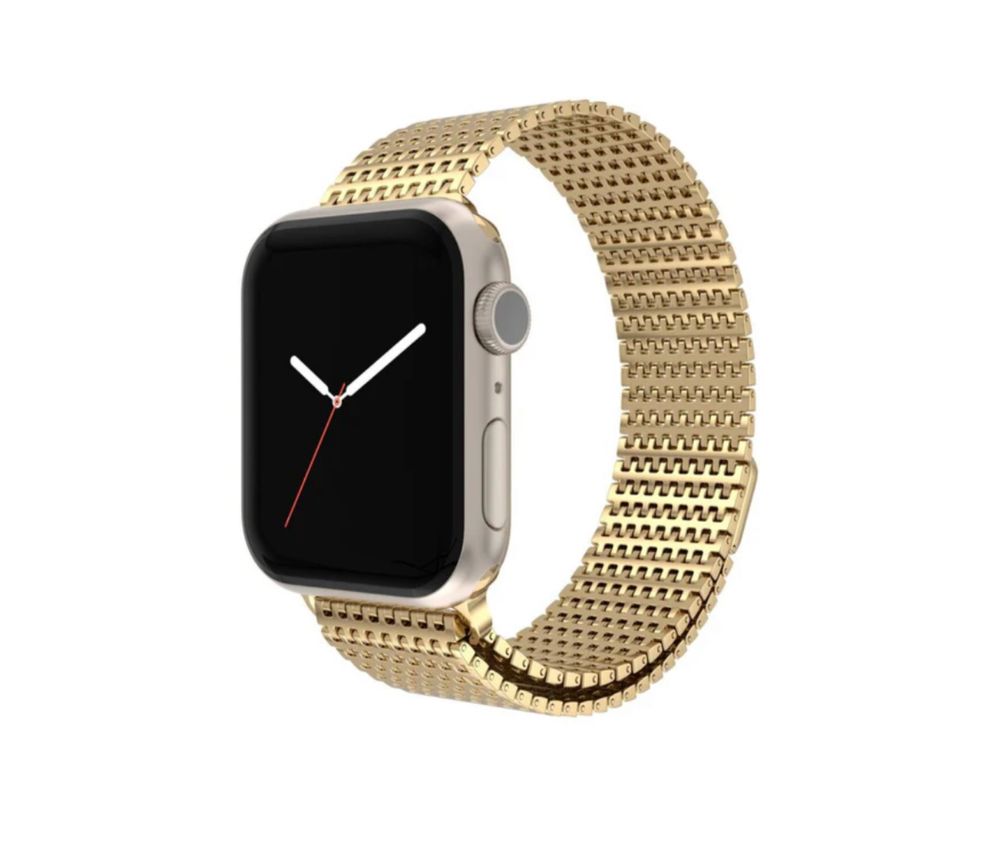 Златиста метална верижка Next One с магнит за apple watch 42 mm