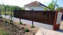 Garduri din sipca metalica, panou stil jaluzele, tabla si alte modele