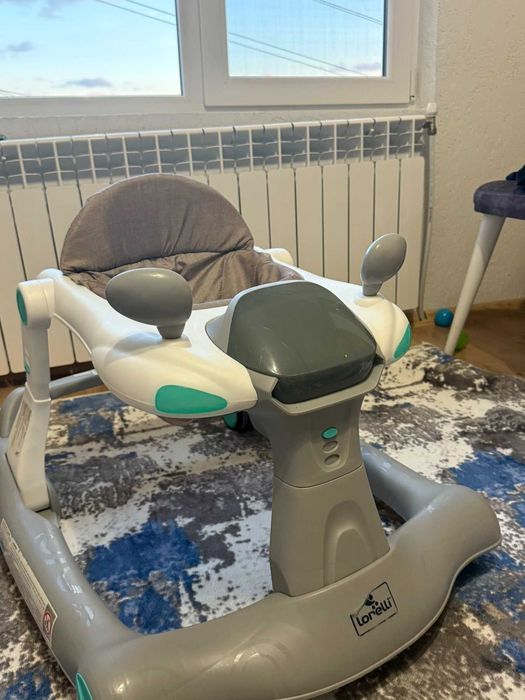 Бебешка проходилка LORELLI 2в1 Rider Grey&White