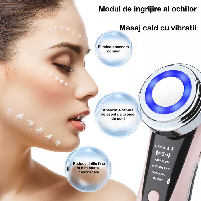 Aparat de curatare a tenului si indepartare a ridurilor