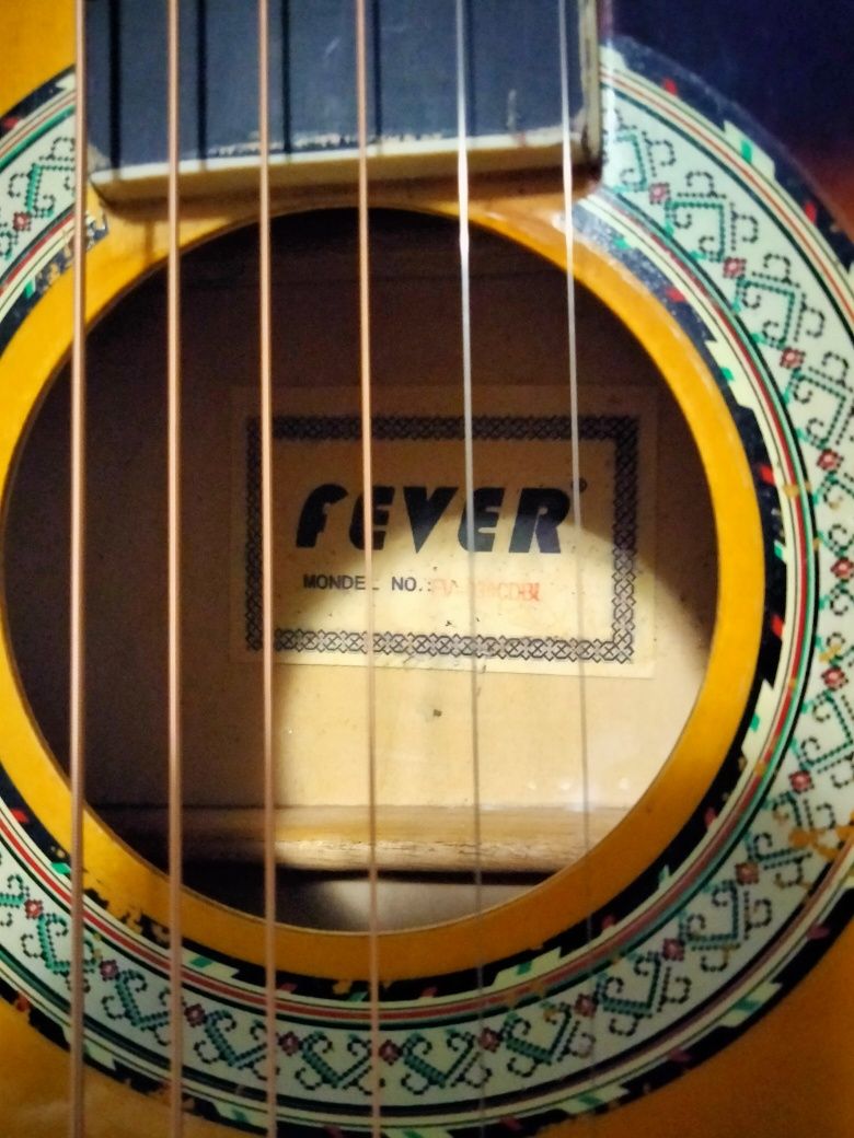 Електро акустична китара Fever,с Fishman 301,седло от кост и Elixir ст