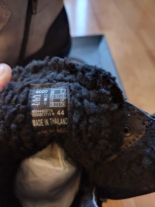 Ботинки Ecco (Дания),зима,Gore-Tex,нубук+овчина,оригинал,новые,р-р 43