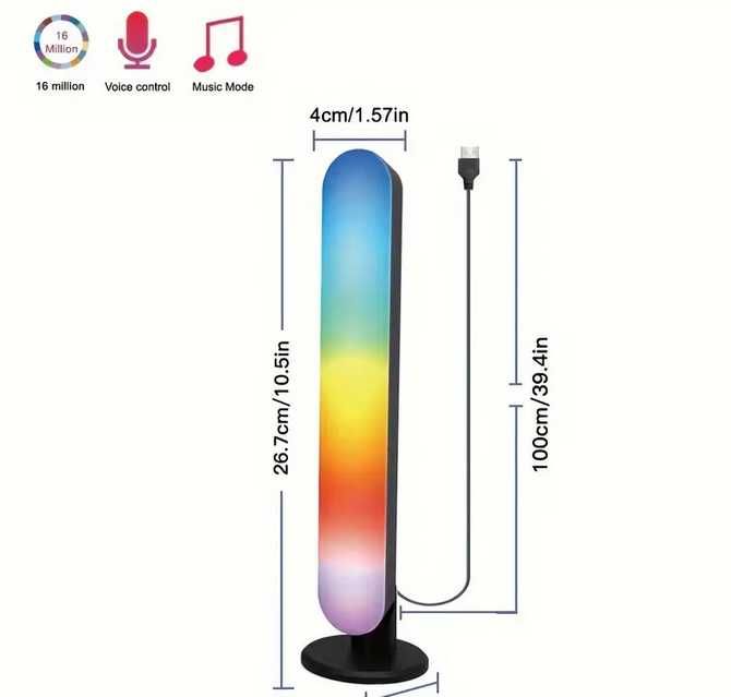 Lampa led RGB cu usb si bluetooth
