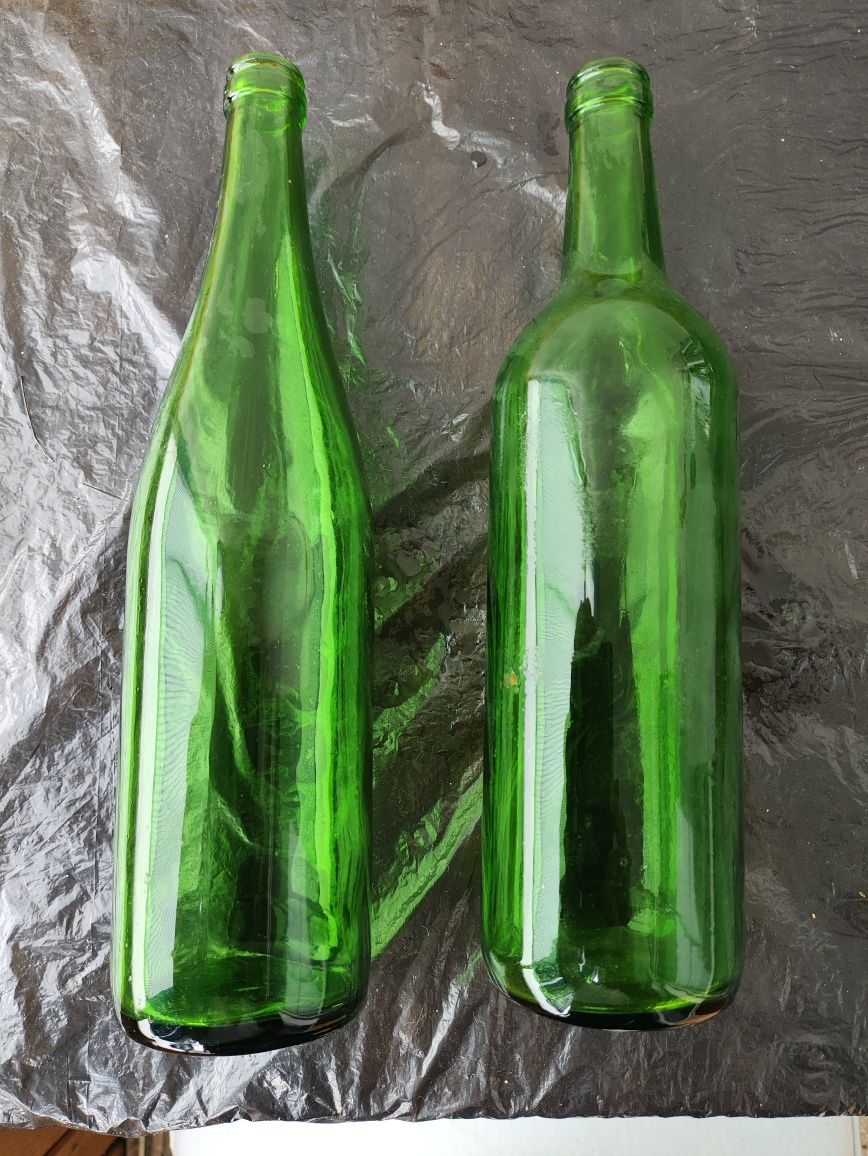 Стъклени зелени шишета 0, 750 л.
