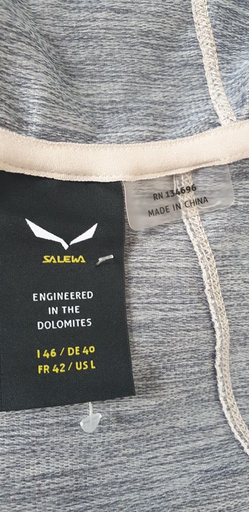 Salewa Polarlite Stretch  42/ L НОВО ОРИГИНАЛ Дамско Горнище с цял Цип