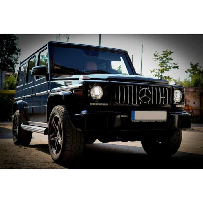 Решетка GT-R дизайн за MERCEDES G-CLASS W463 черен гланц с хром ребра