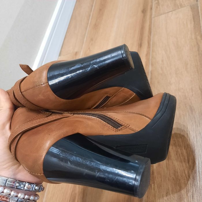 Италиански кожени боти VICTORIA WOOD 37 и 1/2