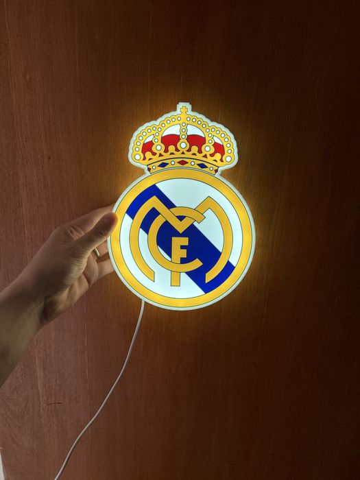 Lampa Led Real Madrid Barcelona/Chelsea/Milan/BVB/Steaua/Dinamo/Rapid