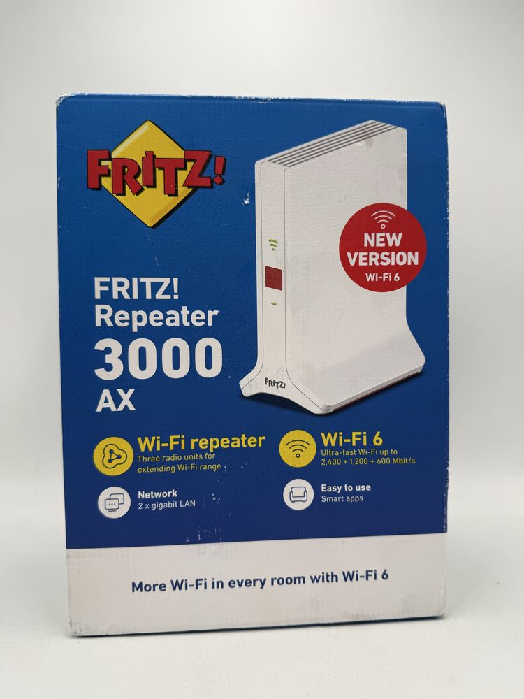 FRITZ!Repeater 3000 AX Repetitor de retea 2400 Mbit/s alb