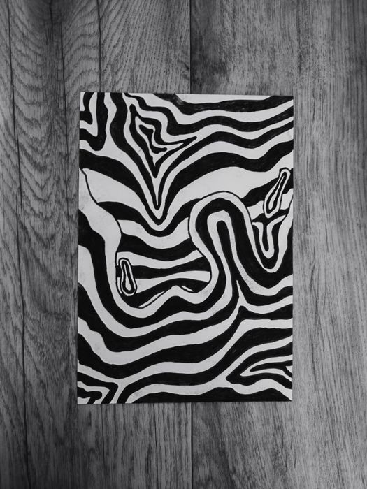 Картина чёрно-белая а4