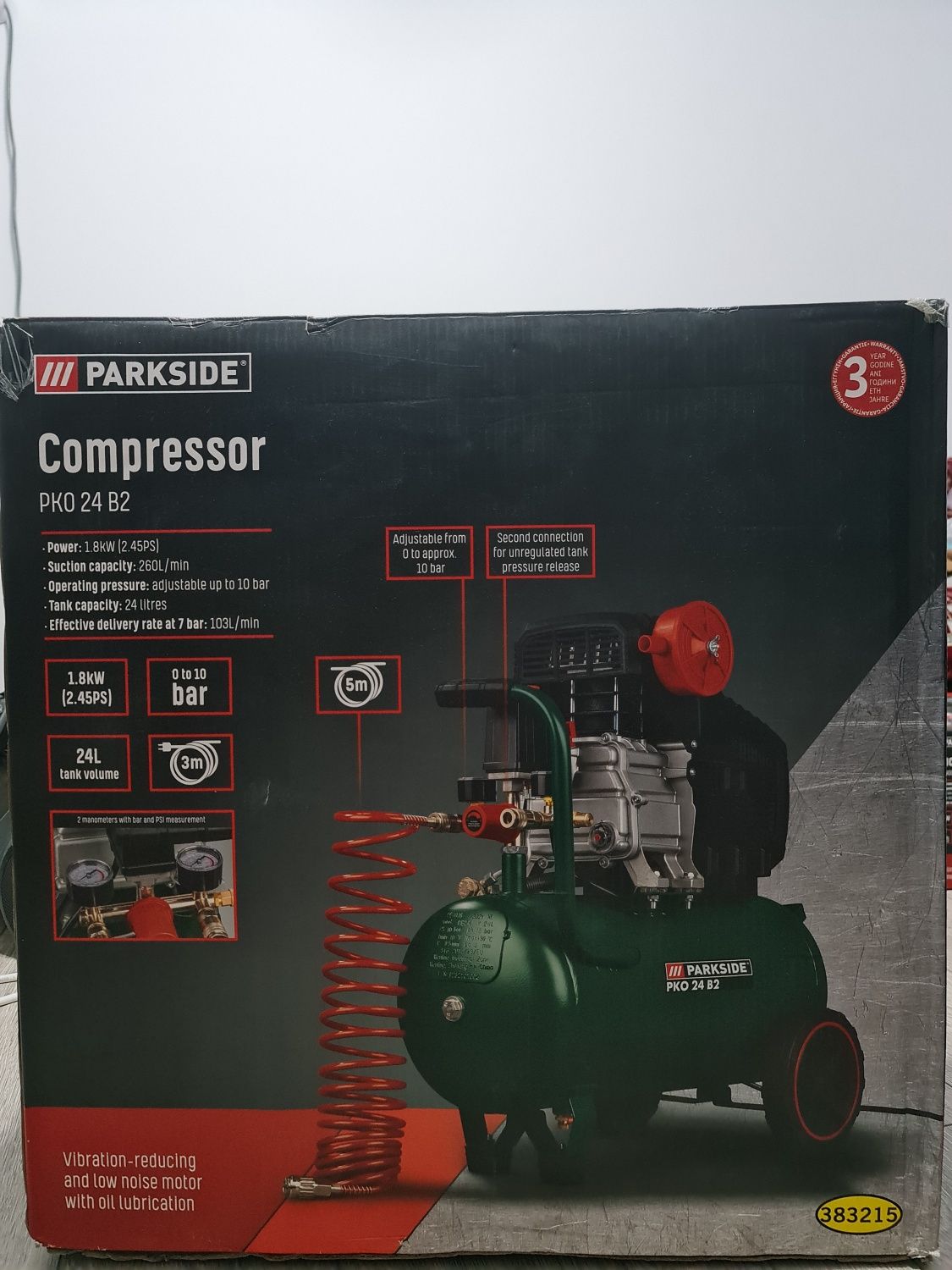 Compresor Parkside 24 l