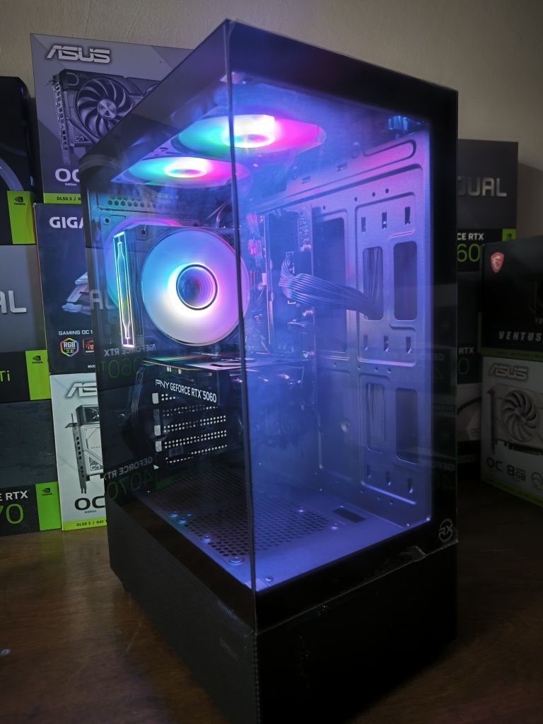 Игровой Core I5-12400F RTX5060 8Гб DDR4 32Гб, M.2 Nvme 512Tb + HDD 1Tb