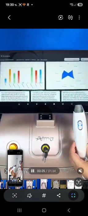 Лазер с Android smart OS