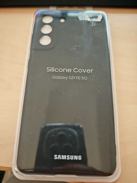 Husa originala Samsung S21 FE silicon neagra SIGILATA