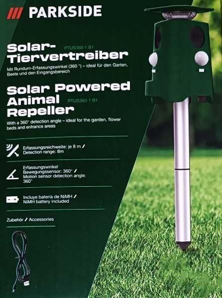 Repelent - Aparat ultrasunete ptr alungare pasari si animale, solara,