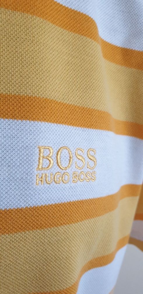 Hugo Boss  Pique Cotton Mens Size 50 / L НОВО! ОРИГИНАЛНА Тениска!