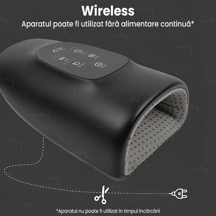 Aparat masaj maini wireless, presopunctura, cu acumulator