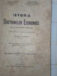 Vand  "Istoria Doctrinelor Economice" in limba romana, an 1926