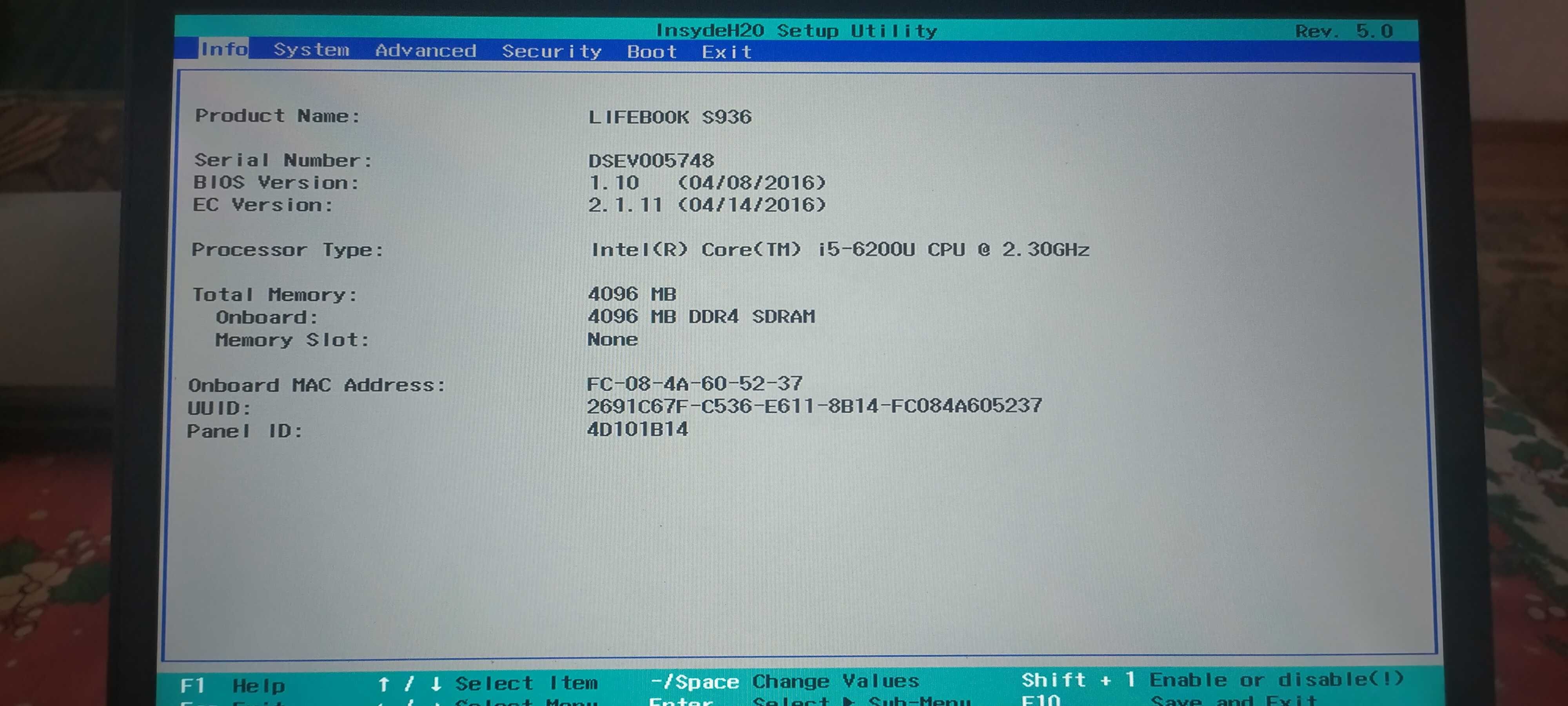 Лаптоп  Fujitsu s936, i5-6200U, touch