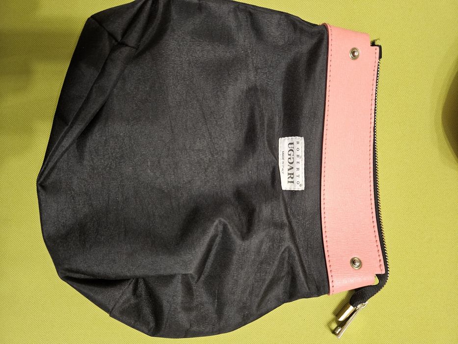 Дамска италианска чанта цвят корал