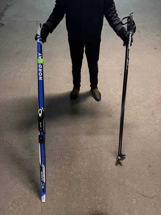 Комплект лыжный детский Nordway XC JUNIOR NNN, 170CM
