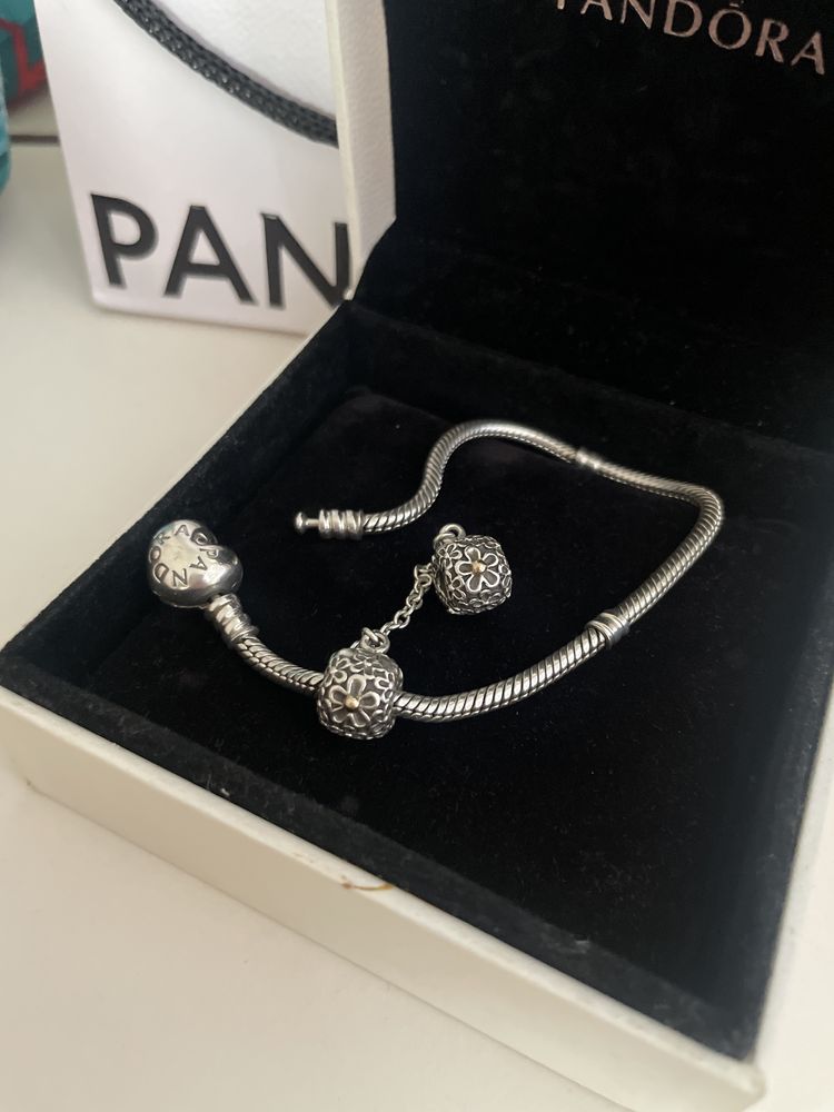 Гривна Pandora с осигурителна верижка клипс