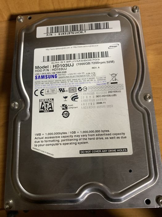 жесткий диск SAMSUNG 1000GB