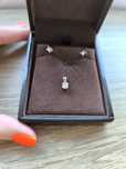 Set superb din aur alb cu cercei și colier cu diamante Diamond Stone.