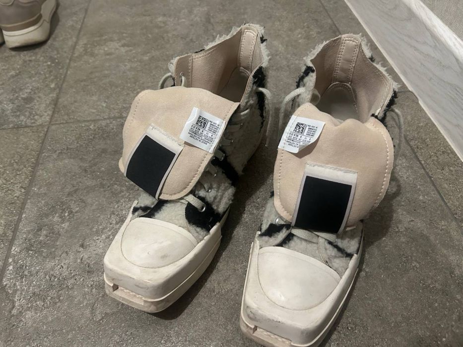 Rick Owens & Converse - TURBODRK Zebra Hi Sneakers