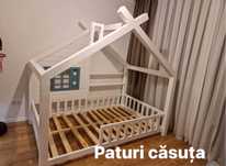 Pat montessori -lemn masiv- Transport gratuit