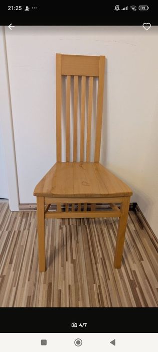 Masa cu șase scaune lemn masiv