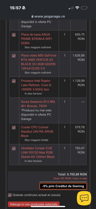 Vand PC+Monitor cadou