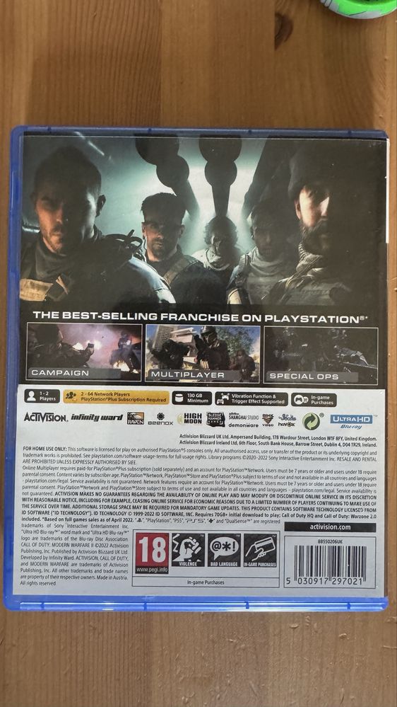 Call Of Duty Modern Warfare II PS5