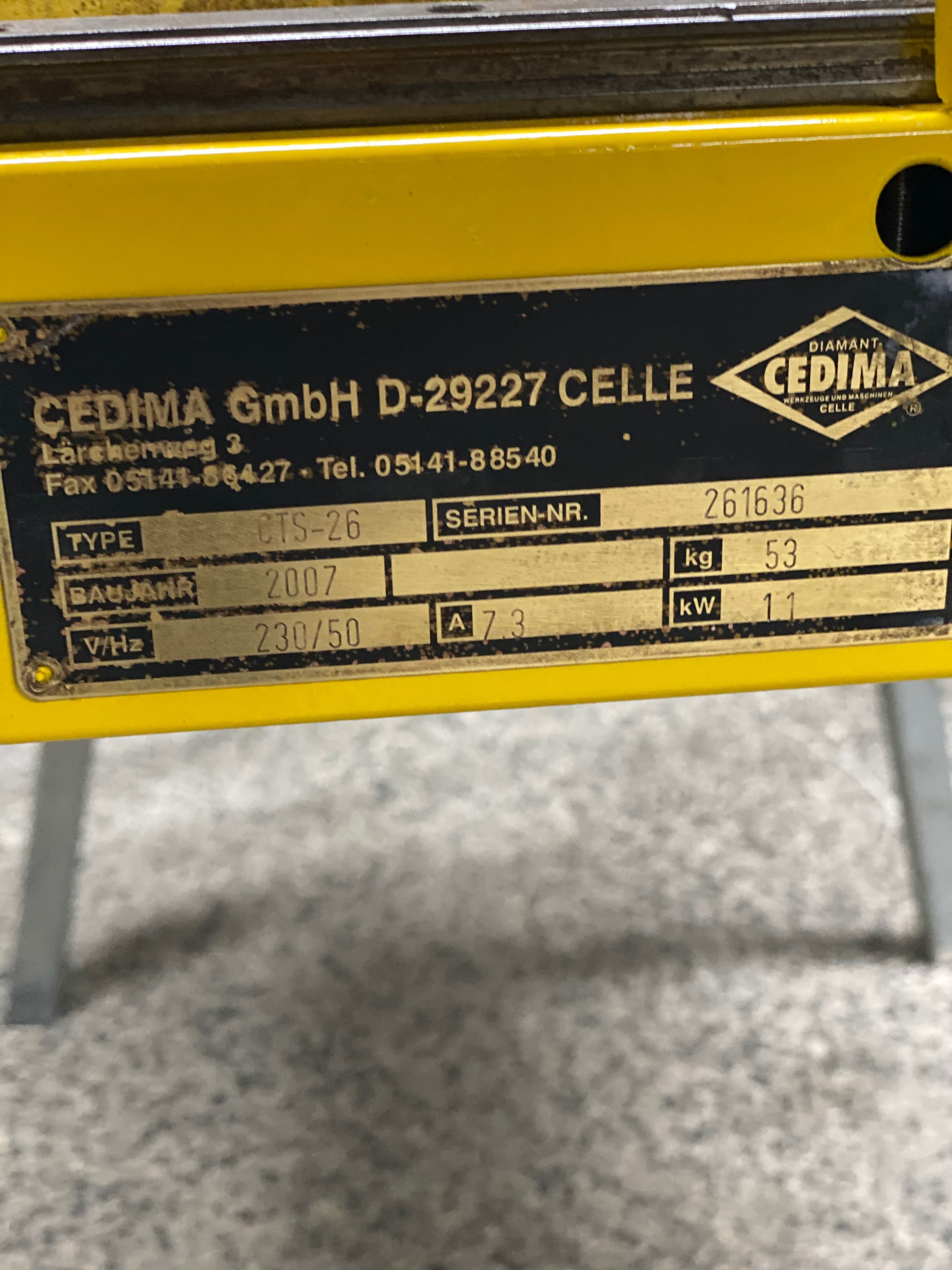 Машина за рязане на строителни материали CEDIMA CTS-26