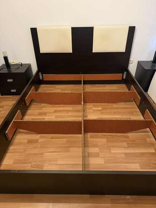 Pat wenge, facut pe comanda cu somiera