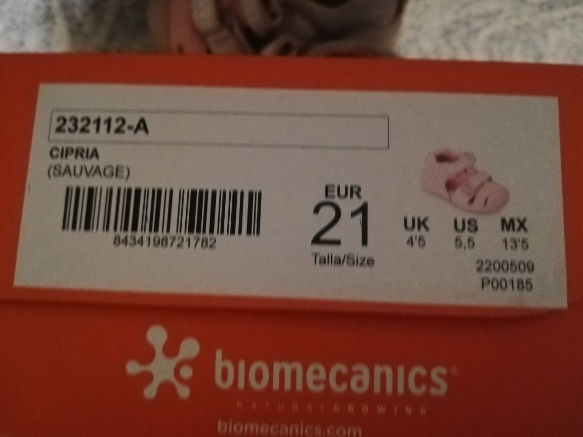 Ортопедични сандали за прохождане Biomecanics размер 21