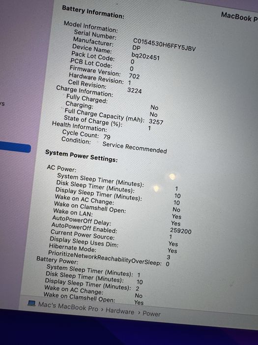 Macbook pro retina display 2015 cu bateria defecta