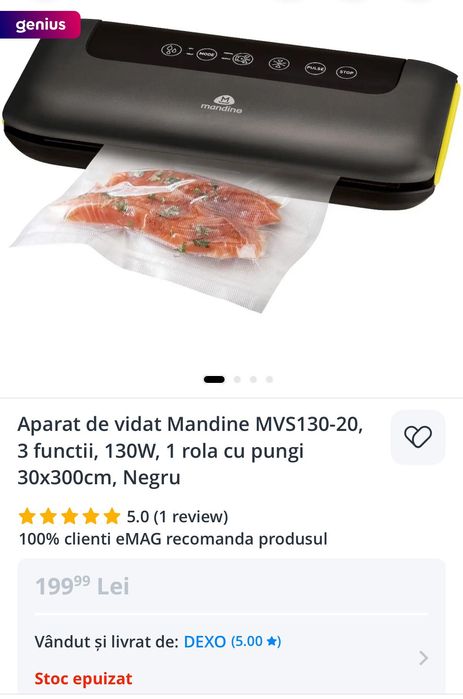 Aparat de vidat și sigilat ca nou