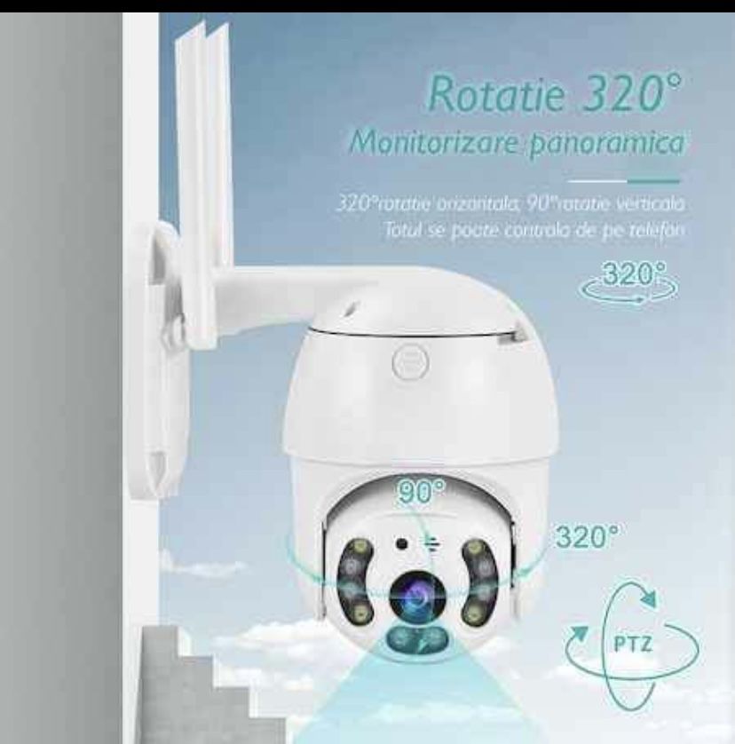 Camera Wireless de exterior, Full HD, cu zoom