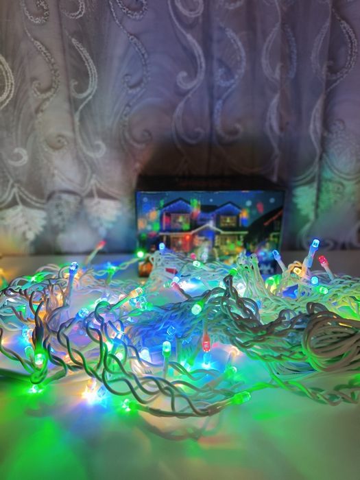 Perdea de țurțuri 8 jocuri de lumini 120LED 5,5m