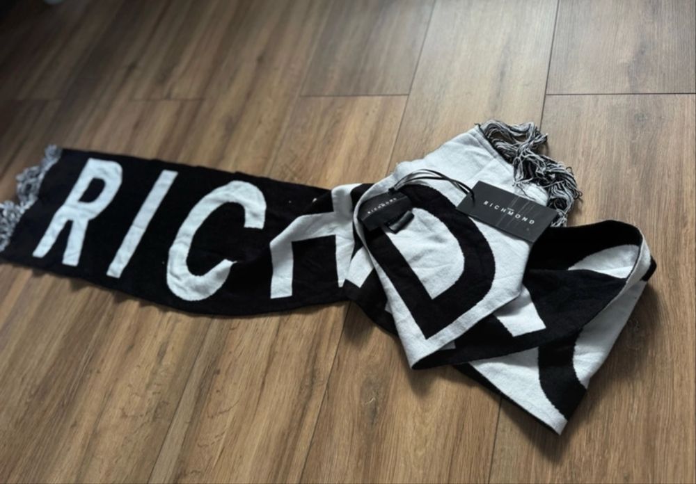 Esarfa John Richmond•Originala•Black&White•NOUA