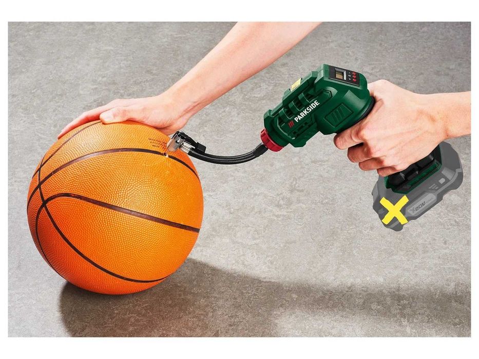 Scula Compresor PARKSIDE pentru anvelope mingi roti + cutie