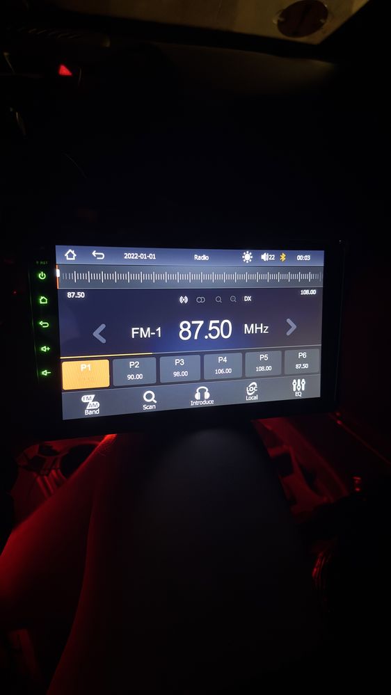 Vand navigatie 1DIN carplay/android auto
