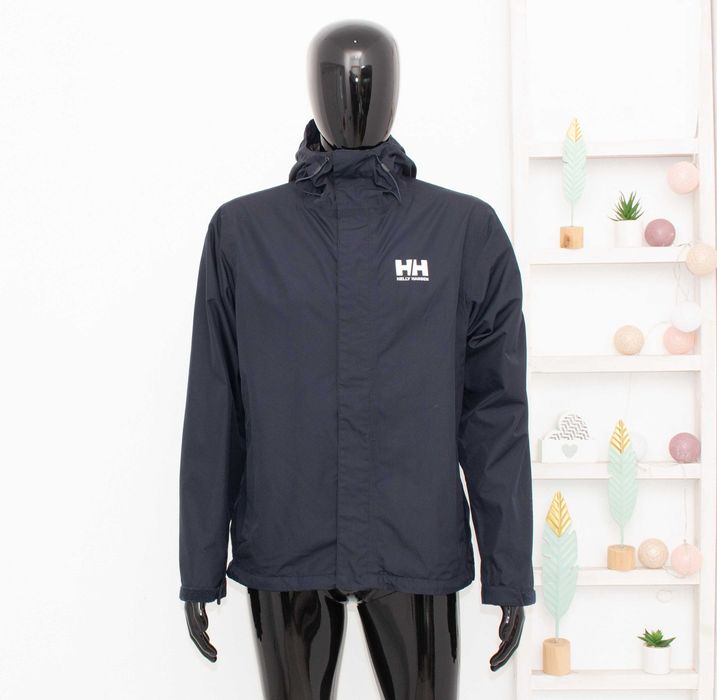 Helly Hansen оригинално мъжко яке синьо с качулка водоустойчиво М