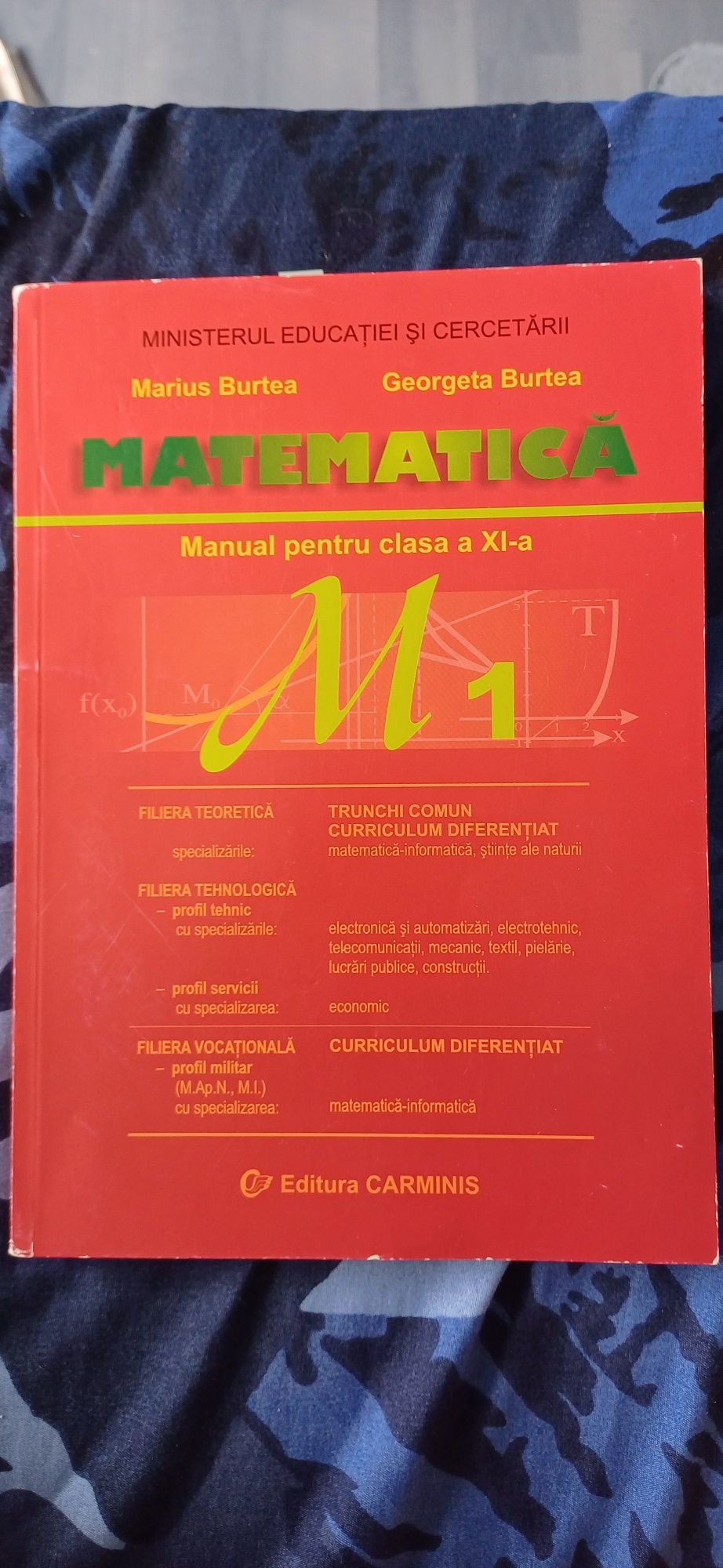 manual matematica M1, clasa a 11 a