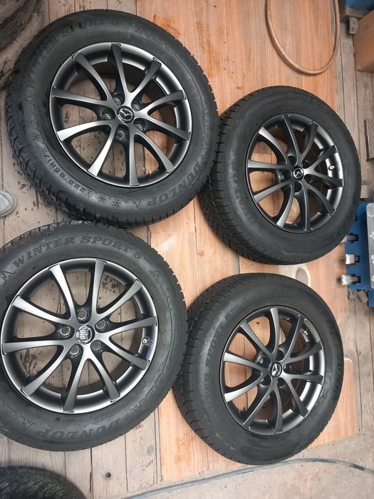 Jante r17 mazda  5x114.3  anvelope de iarna 225 65 17