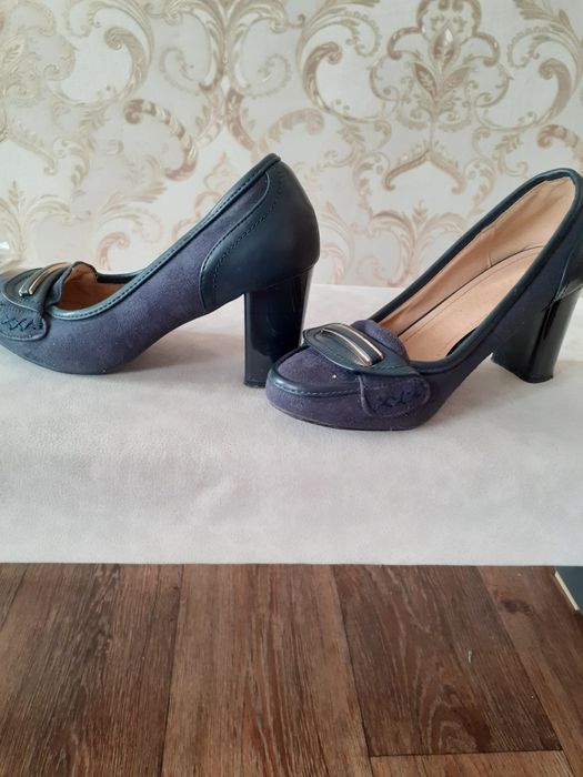 Туфли коженное на высоком каблуке отвыкла