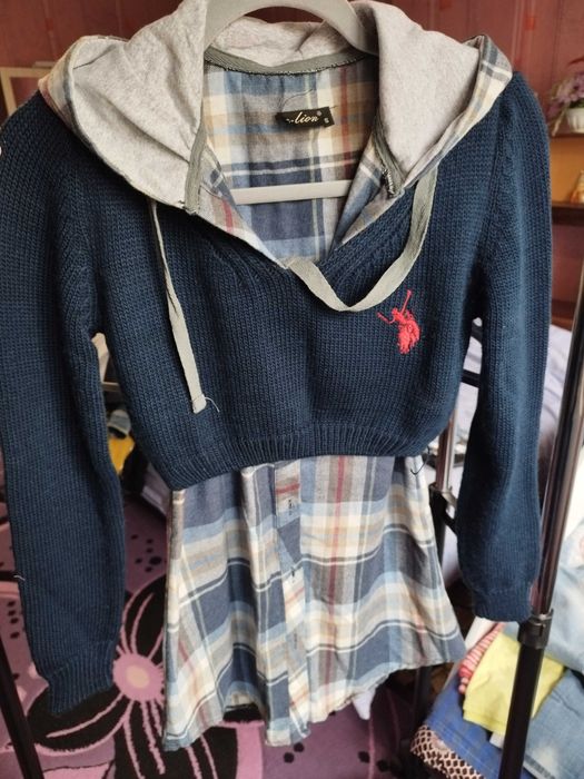 Елек и блузка комплект